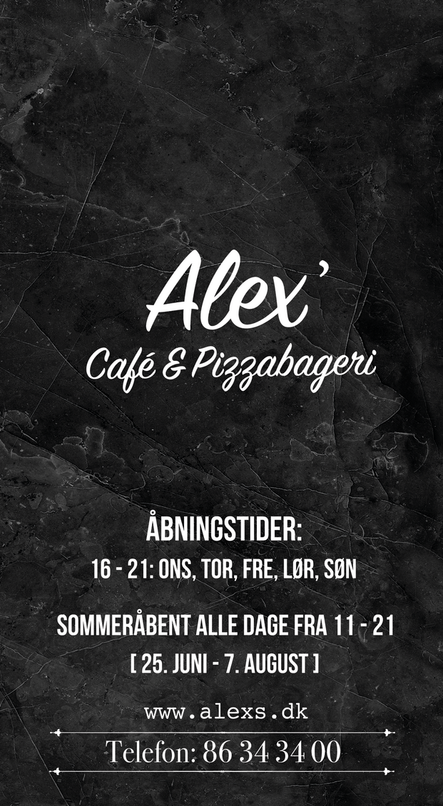 Alexs menukort